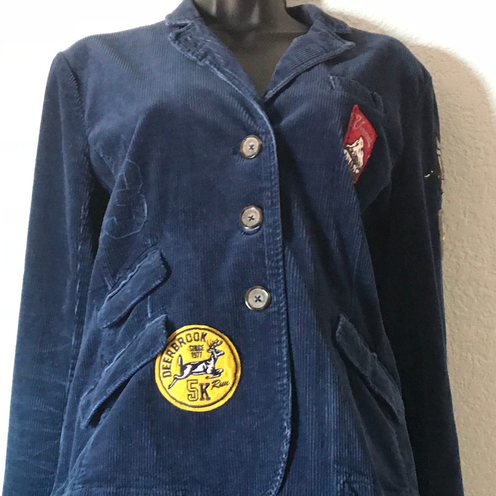 SOLD AMERICAN EAGLE OUTFITTER NAVY CORDUROY JACKET - Picture 1 of 8